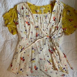 Anthropologie wrap top